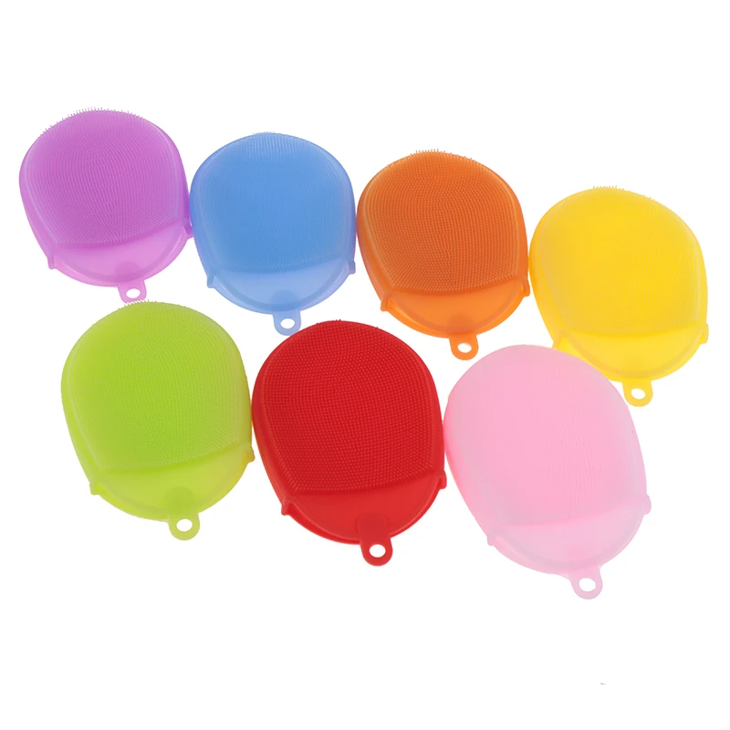 Силиконовая щетка для ванны лица спа массажа кожи губка тела скруббер перчатка