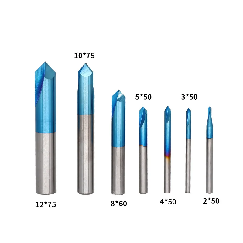 LIVTER Вольфрамовая сталь карбид нож для снятия фаски 2 канавки 90 градусов снятие