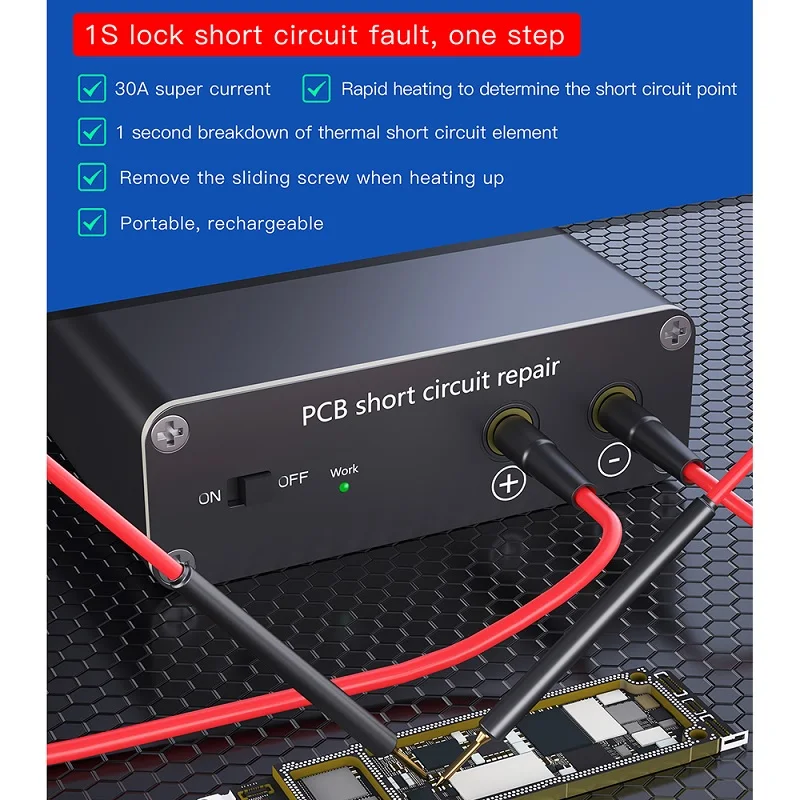 masterxu i2c dl 02s 30a short circuit killer detection and 18650 battery flex welding instrument for mobile phone repair free global shipping