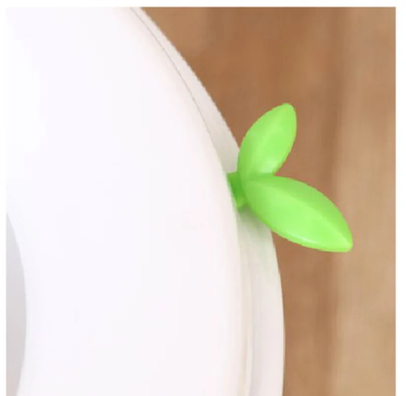 Новое 1 шт. устройство для поднятия крышки унитаза с зелеными листьями