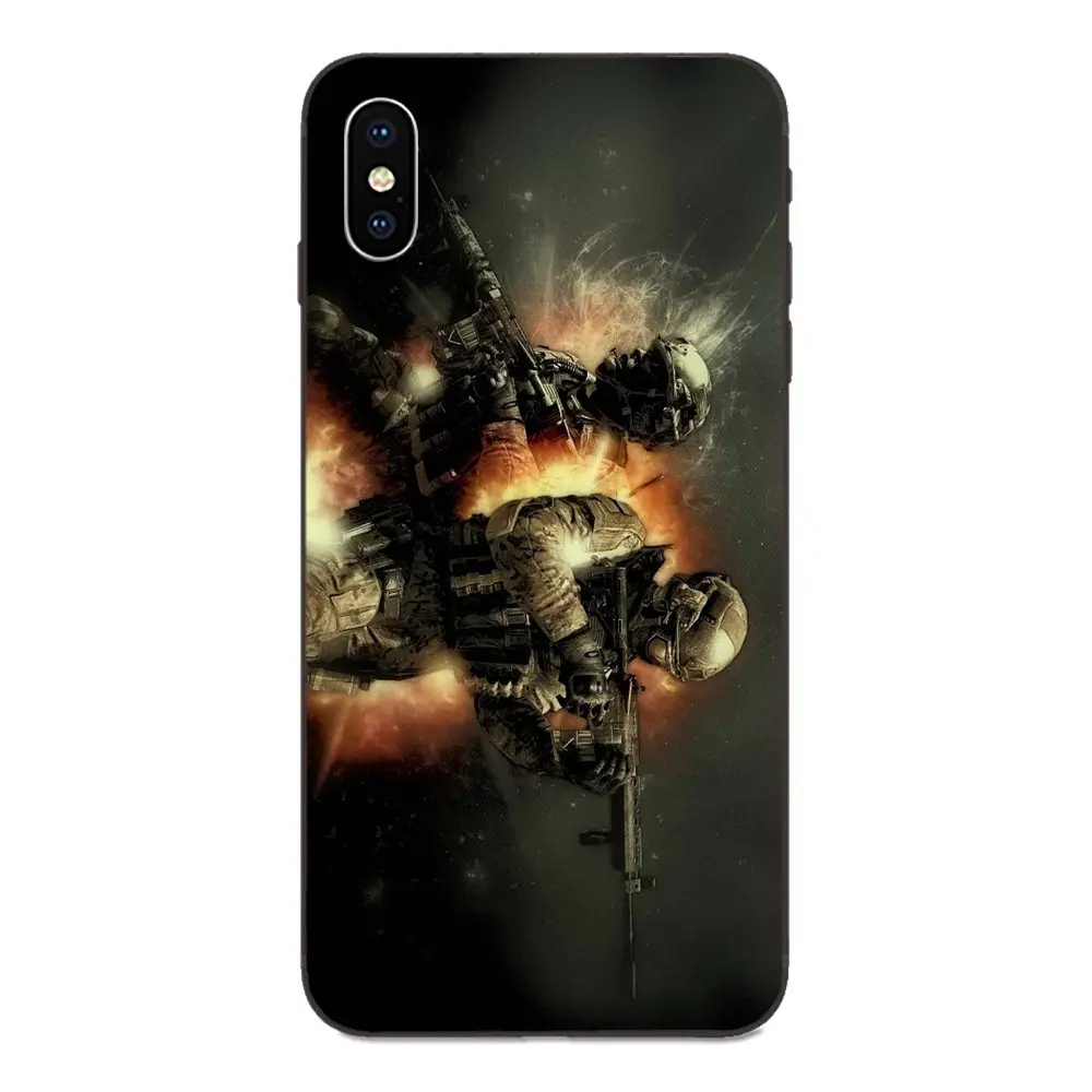 Мягкие силиконовые чехлы из ТПУ черного цвета для Apple iPhone 4 4s 5 5S SE 6 6S 7 8 Plus X XS Max XR хорошая ручка для вызова - Цвет: as picture