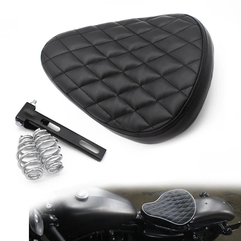 

3-дюймовый кронштейн для мотоцикла, пружина сиденья с поворотным кронштейном для пользовательского седла чоппера, поплавка (кожа)