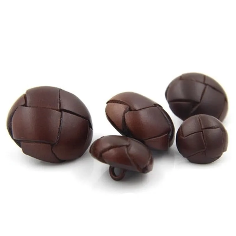 Новые пуговицы из натуральной кожи покрытые тканью для пальто ветровки Швейные