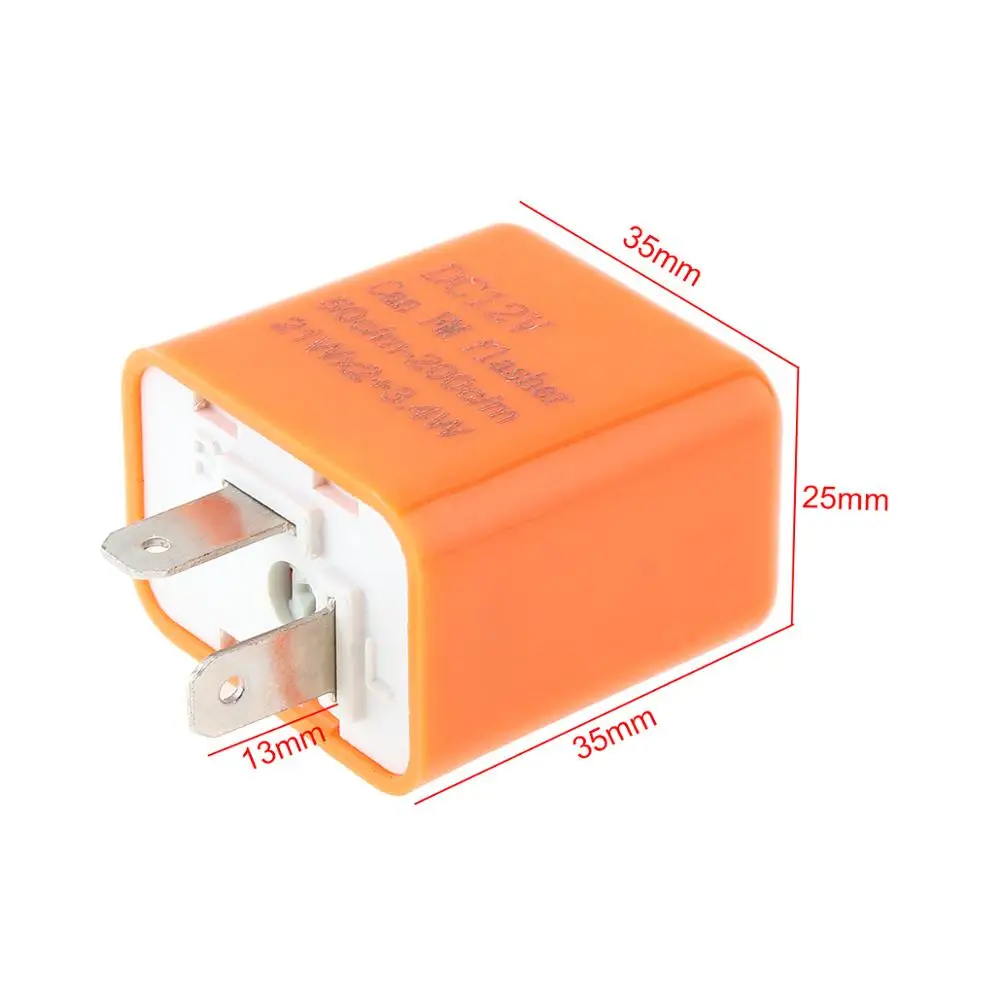 12 В 2-контактный регулируемый светодиодный индикатор частоты мигающий сигнал