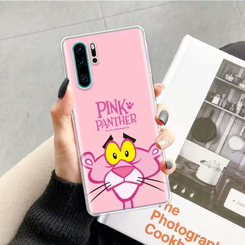 pink panther phone case for huawei p30 p20 p40 p50 p10 mate 40 30 10 20 lite pro silicone soft shell coque cover fundas house free global shipping