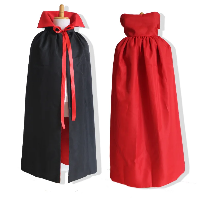 

ZOGAA Halloween Costume Unisex Adult Black and Red Double-sided Vampire Death Ghost Clothing Wizard Demon Cloak Cosplay Party