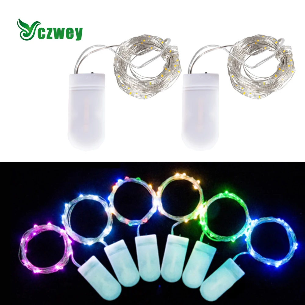 

Светодиодная гирлянда с медным проводом, праздничное освещение, Сказочная Рождественская елка, декоративная лампа для свадьбы, вечеринки, 1...