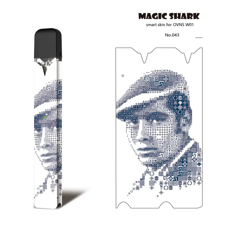 Высокое качество Жираф рыбы статуя Будды пленка не выцветает и чехол для вейпа Pod