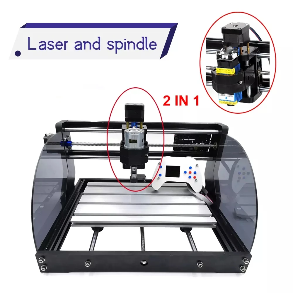 Лазерный гравер CNC 3018Pro cnc3018 pro max деревообрабатывающий фрезерный станок с ЧПУ для