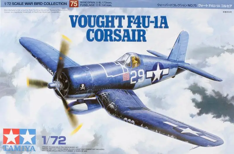 

Пластиковый комплект для самолета Corsair Tamiya 60775 1/72 650 F4U1A