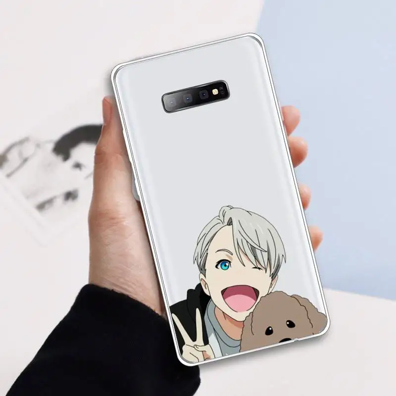 

yuri on ice Japan anime Phone Case Transparent For Samsung Galaxy A 71 21s S note 8 9 10 plus 20 ultra