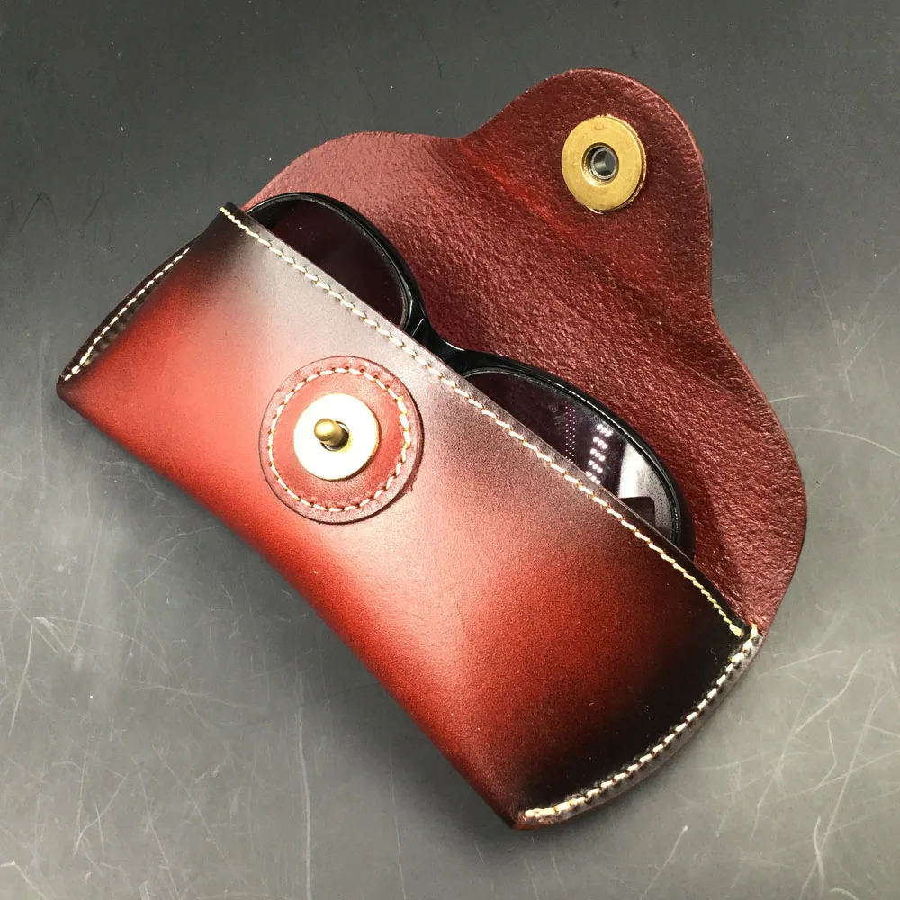 Винтажная коробка для очков ручной работы жесткая роскошная сумка из