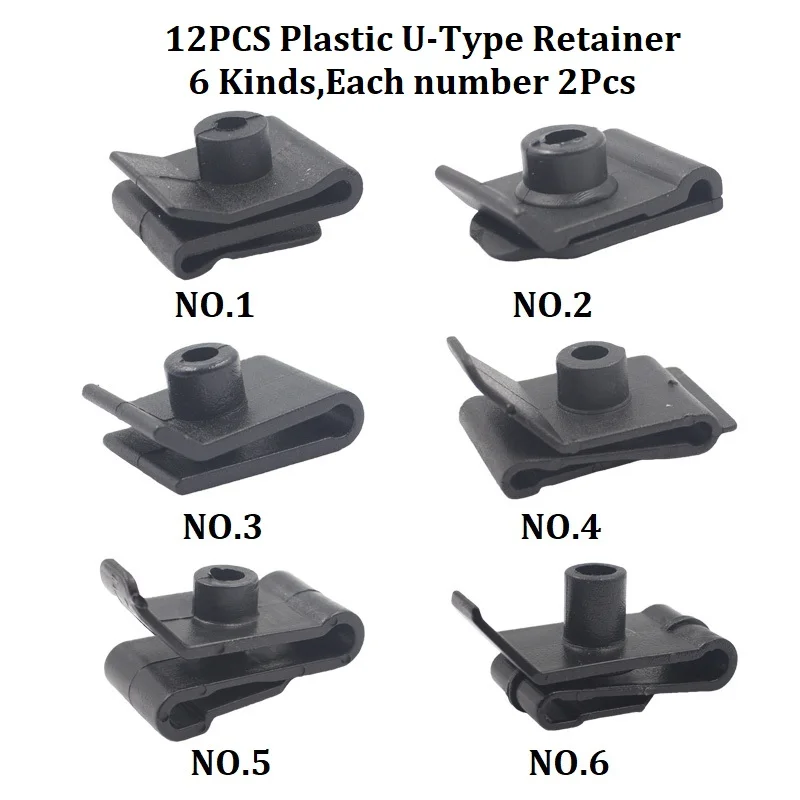 

U-образная гайка, фиксатор крыла на подкладке для застежки кузова автомобиля Mazda Toyota