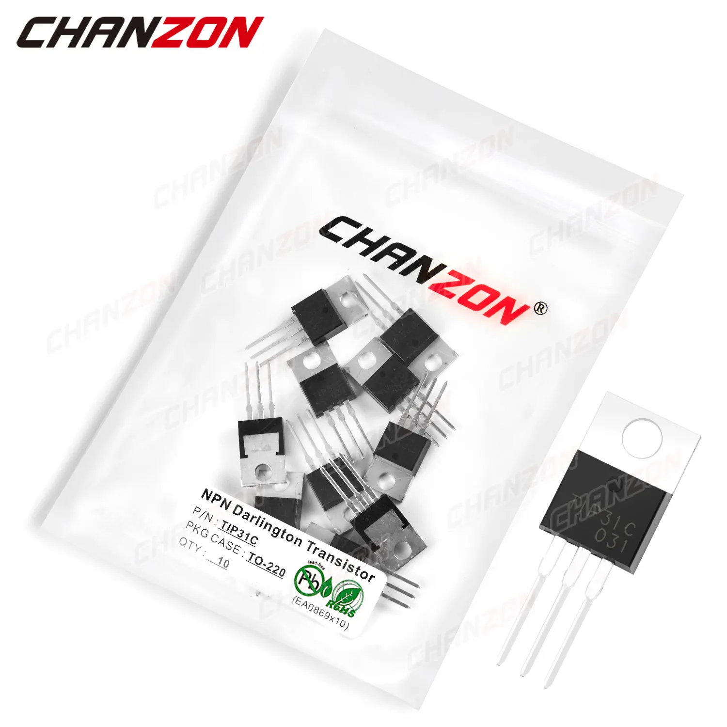 

10pcs TIP31C TO-220 NPN Darlington Power Transistor Bipolar Junction BJT Powerful Triode Tube Fets 3A 100V Integrated Circuits