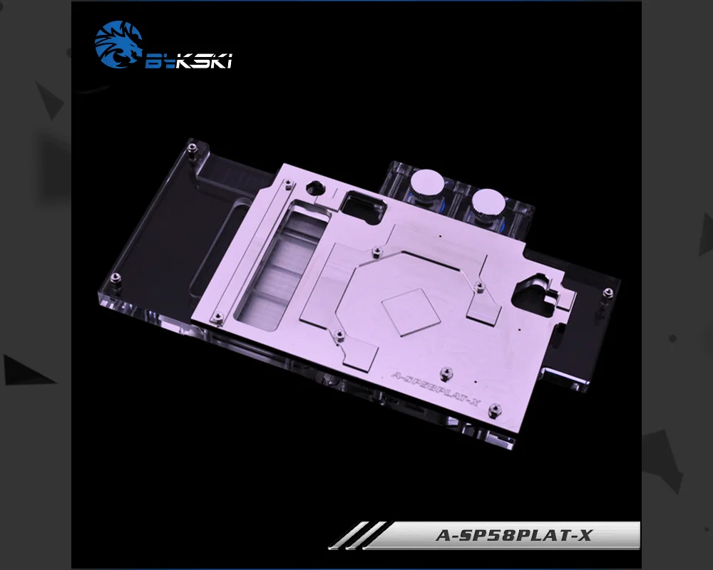 Bykski A-SP58PLAT-X, полное покрытие видеокарты блок водяного охлаждения для сапфира Nitro+ RX580 специальный/ограниченный, импульсный RX580 4 г/8GD5