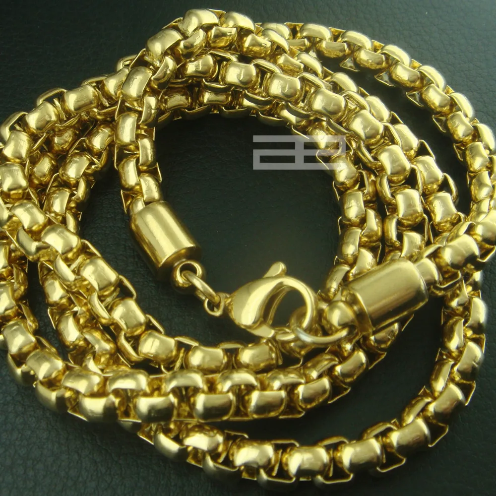 Мужское ожерелье шириной 4 мм N199|trendy necklace|necklace trendygold plated |