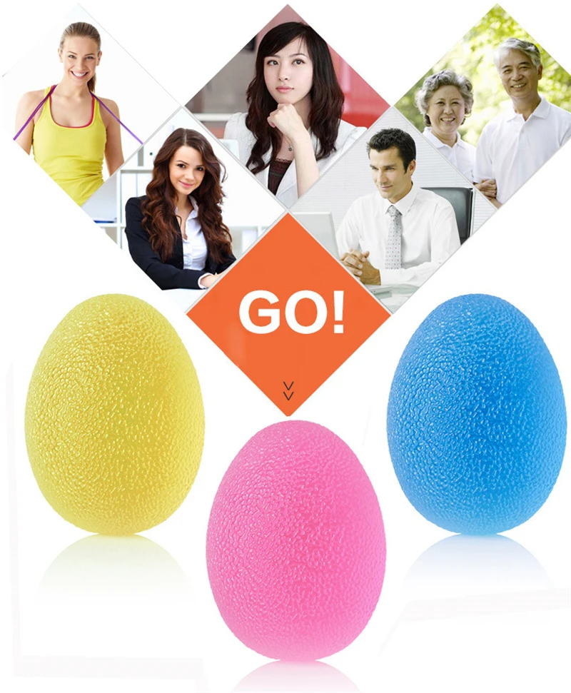 Силиконовый ручной эспандер в форме яйца для фитнеса усиленный женский тренажер