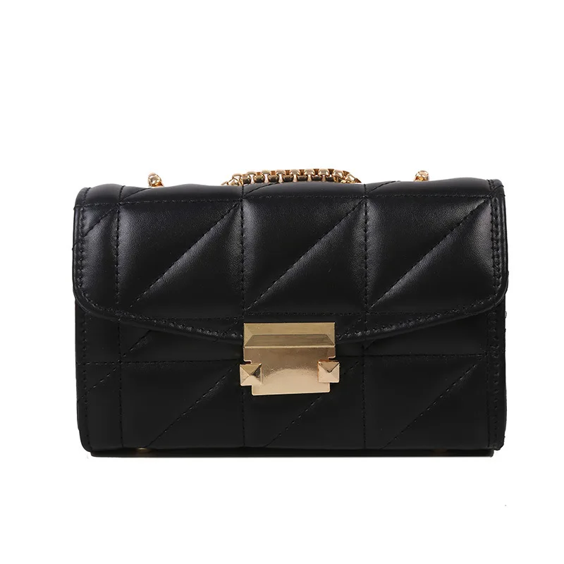 

Quilted Crossbody Bag Luxury Women Leather Handbag Trendy Plaid Messenger Bag Lady Chain Flap Shoulder Bag Purses and Handbags
