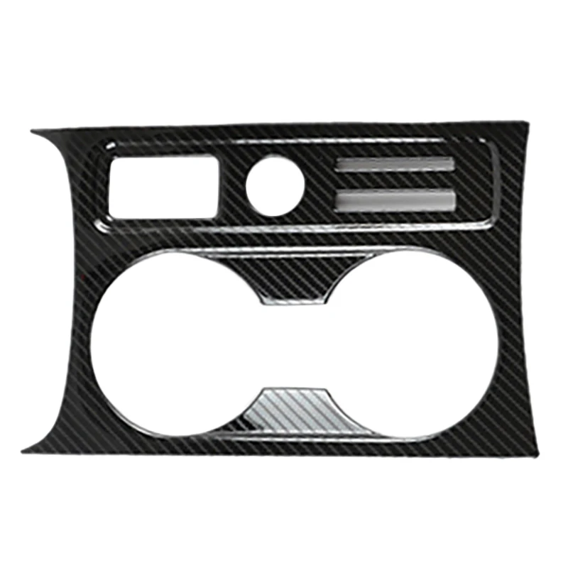 

Carbon Fiber Car Center Console Water Cup Holder Panel Decoration Cover Trim For- A3L 2021 LHD Interior Accessories