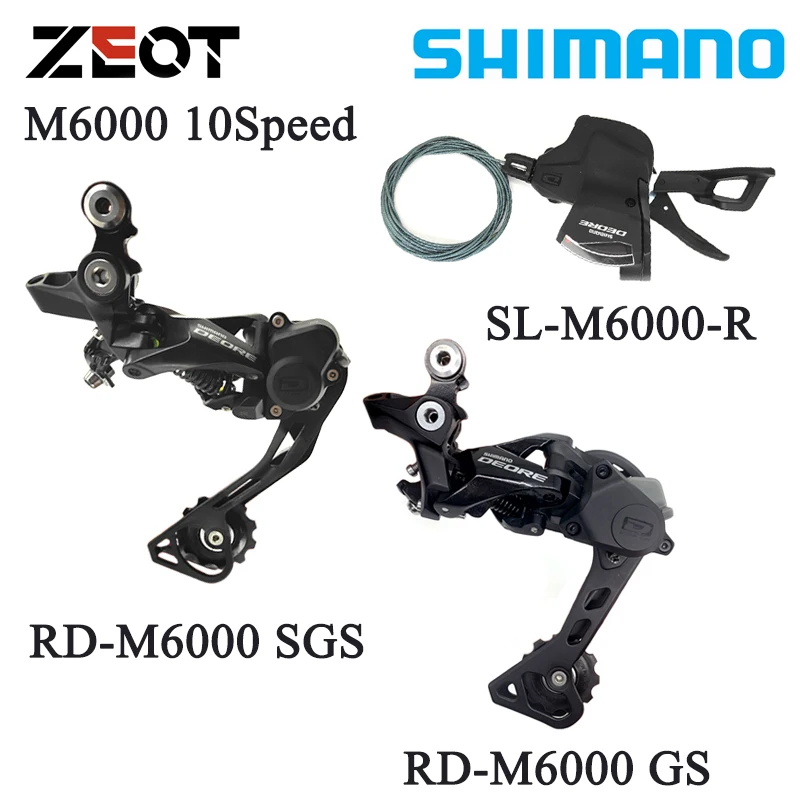 

Shimano Deore M6000 1x10S MTB Bike Derailleurs Groupset SL-M6000 Right Shifter Lever RD-M6000 Rear Bicycle Switch Free Shipping