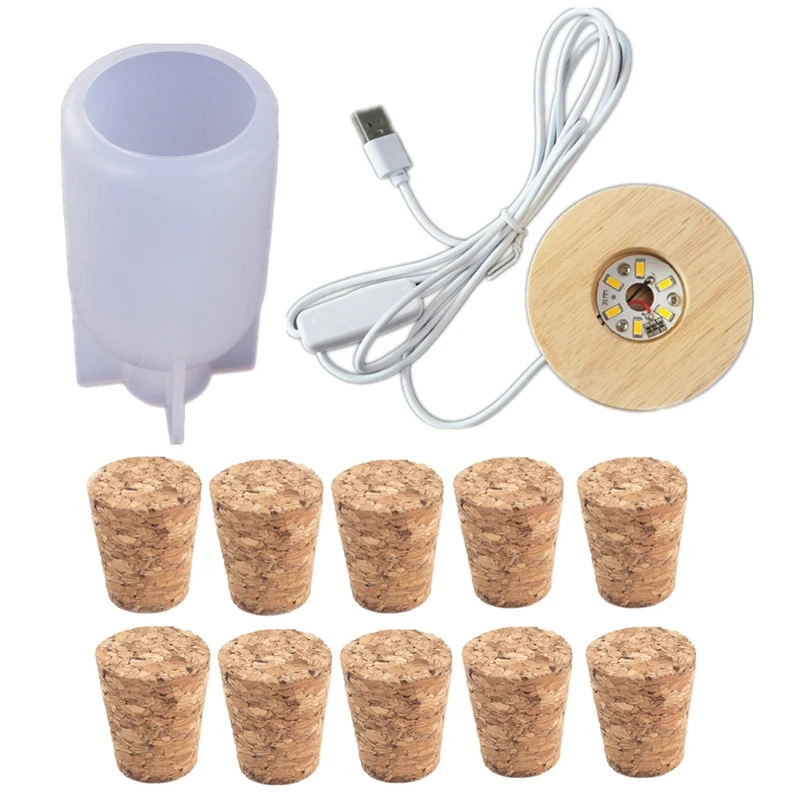 Форма для лампы из эпоксидной смолы форма бутылки светильник светодиодный лампа