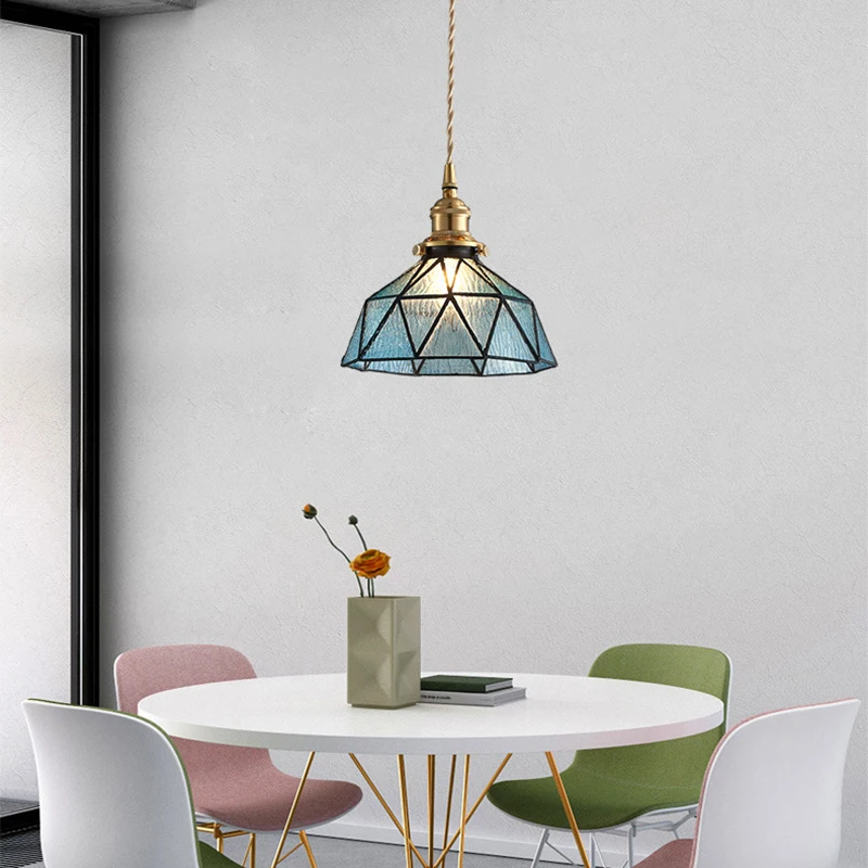 Латунная Лампа в винтажном стиле с цоколем E27 светодиодный стеклянный абажур