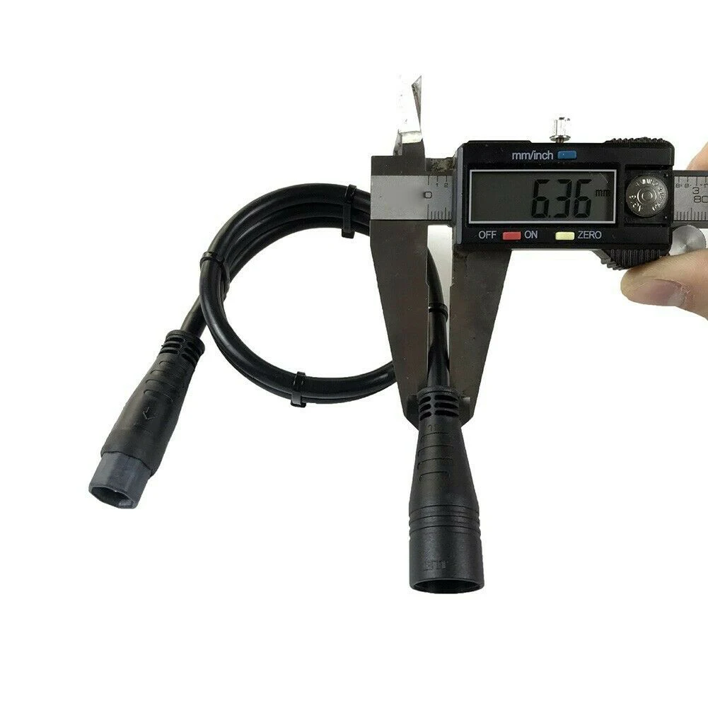 3-Pin 60cm Ebike Motor Extension Cable Waterproof Wheel Motor Extension Cable 1000W for Electric Bicycle Kit