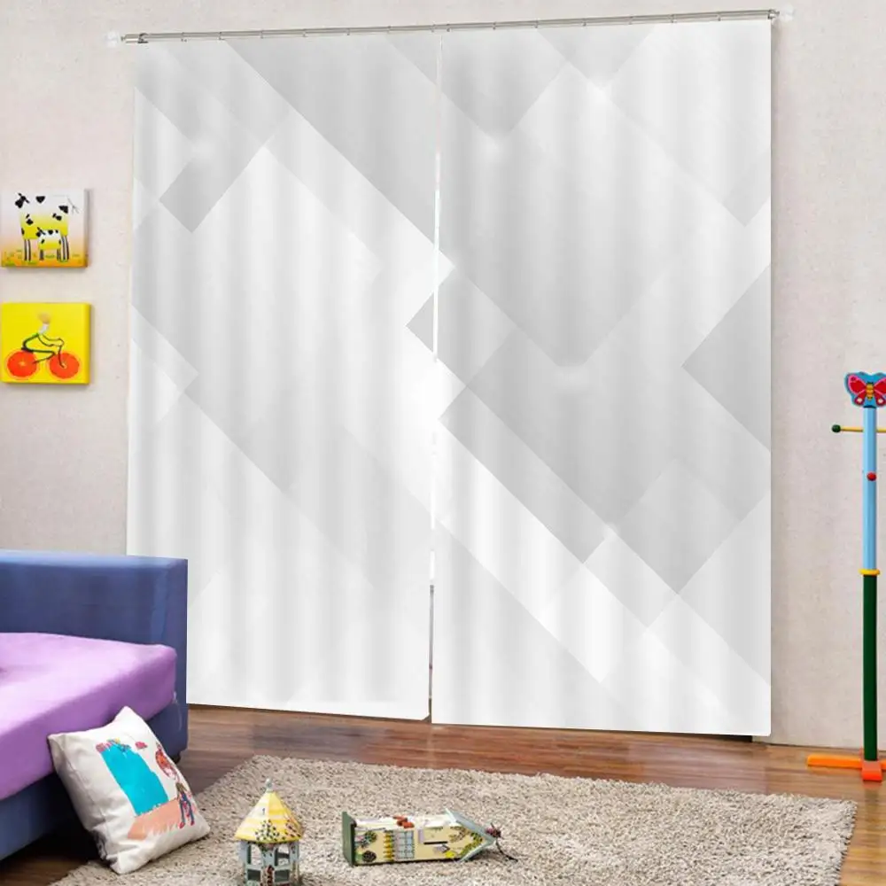 Креативные геометрические шторы с изображением минималистичные простые полосы