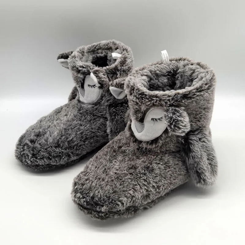 

Penguin Indoor Slippers Special Offer Custom Warm Winter Lovers Home Slippers Thick Bottom Shoes Floor Lovers Shoes