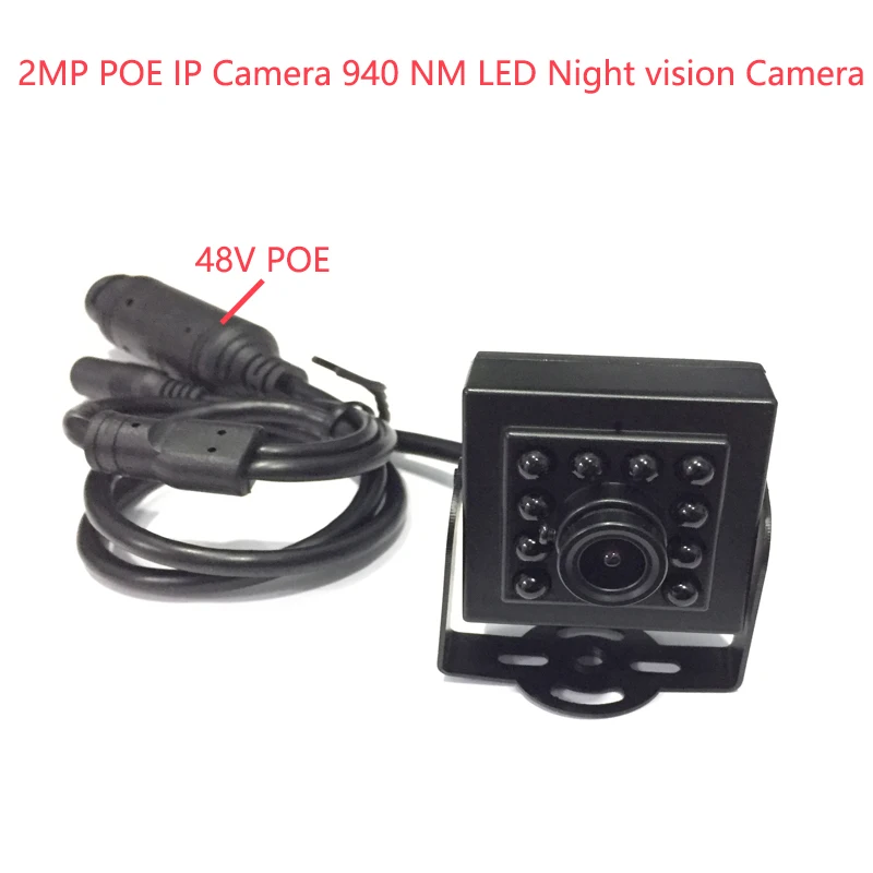 2MP 3MP 4MP 48V POE IP Сетевая камера 940 нм светодиодный мини ip-камера ночного видения ONVIF H.265 камера видеонаблюдения