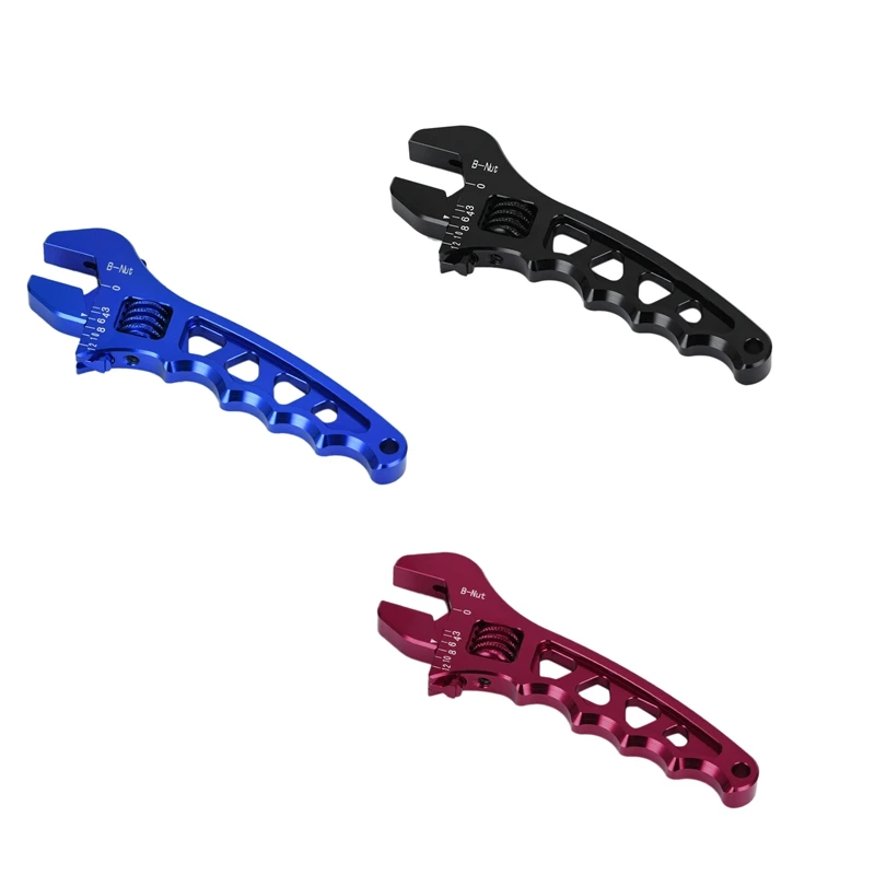 Adjustable Wrench, An Wrench, Aluminum Wrench Hose Fitting Tool Aluminum Spanner AN3-AN12