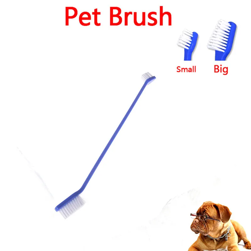 1Pcs dual end cat dog puppy toothbrush dental grooming tooth brush | Дом и сад