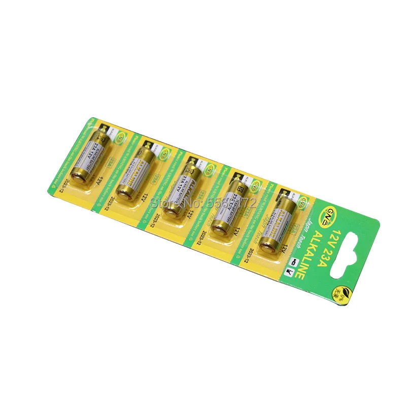 Первичная сухая щелочная батарея 21/23 23GA A23 A-23 GP23A RV08 LRV08 E23A V23GA 12 В 5 шт./1 упаковка |