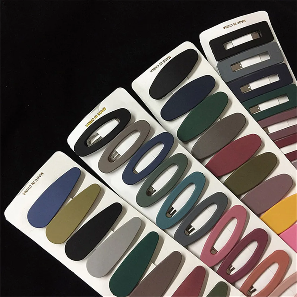 Новинка модные заколки для волос 10 шт./компл. резиновые геометрические