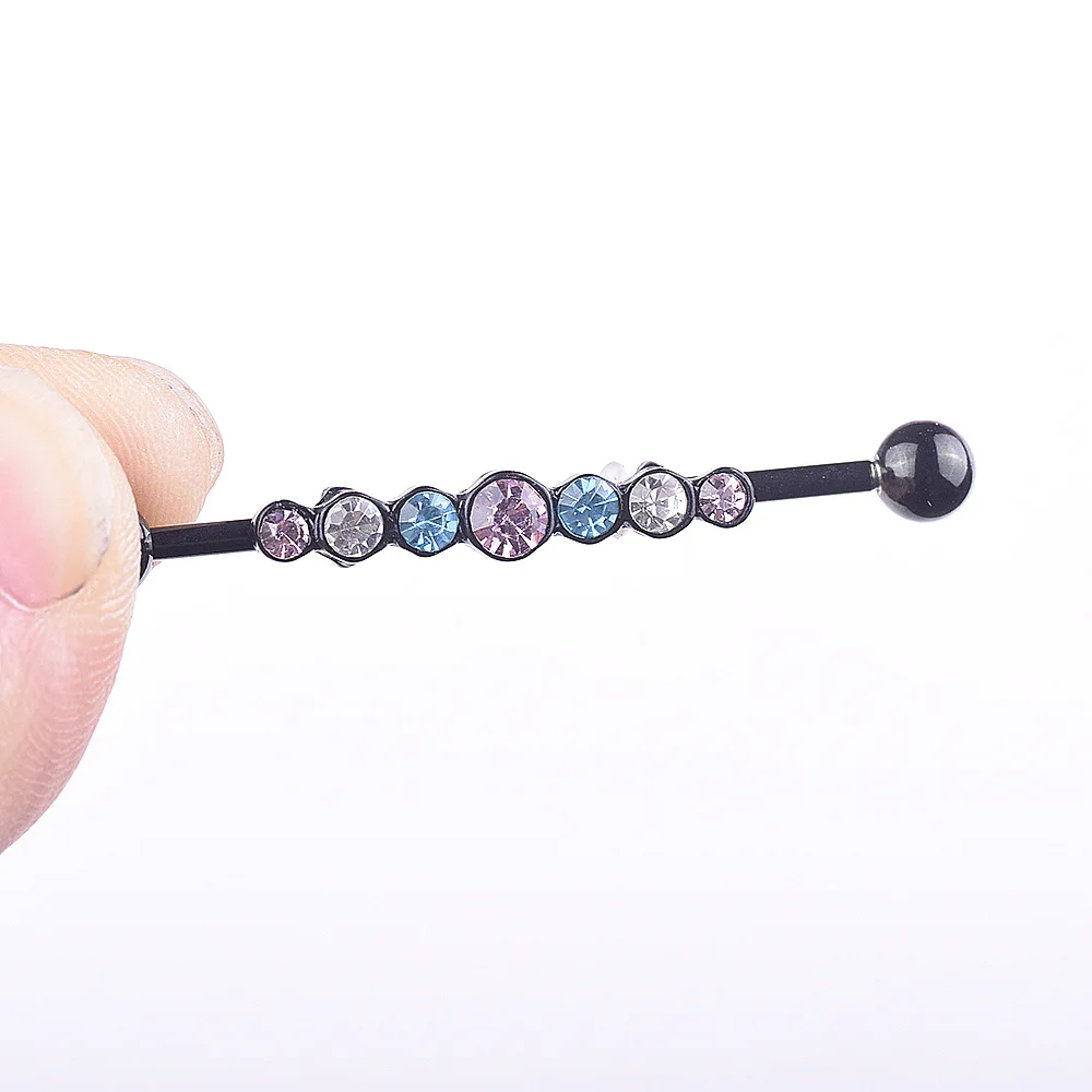 1 шт. 316L хирургическая сталь промышленный бар штанга каркаса кольцо пирсинг