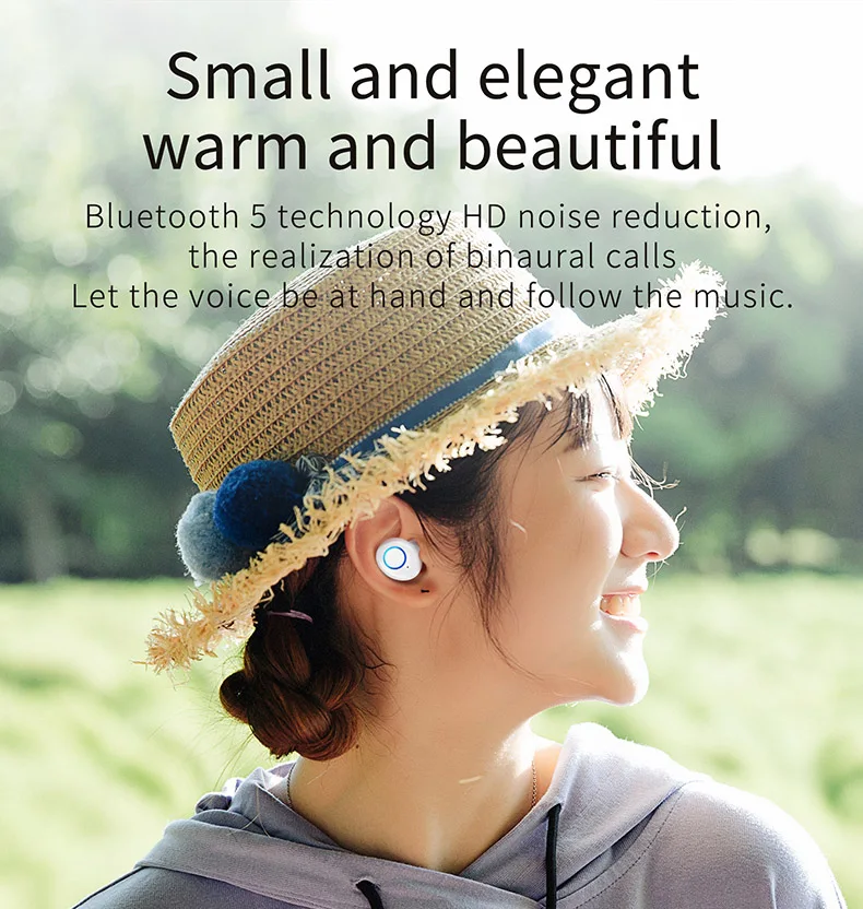 Гарнитура TWS настоящие беспроводные наушники Bluetooth наушники Handsfree переносной зарядный чехол Авто пара в ухо для iPhone samsung Xiaomi