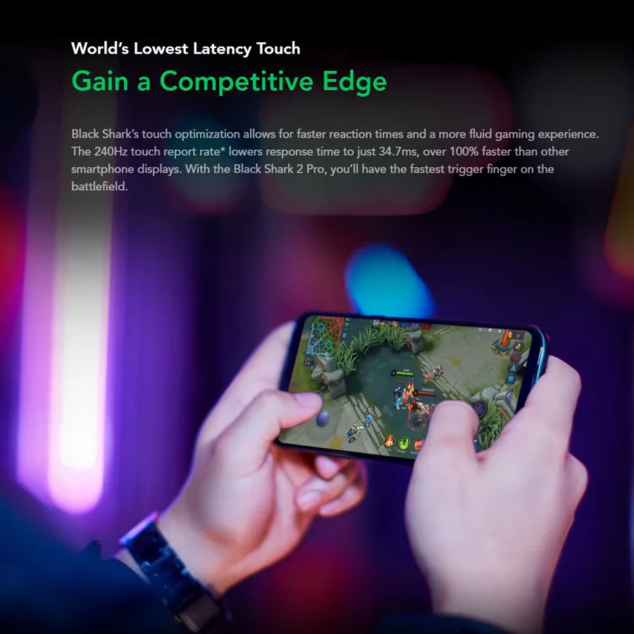 Глобальная Версия Black Shark 2 Pro игровой телефон 6 39 &quot8 ГБ ОЗУ 128 Гб ПЗУ Snapdragon 855 + 48 Мп