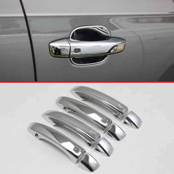 

ABS Chrome Car Decoration Door Handle Cover Trim Molding With Smart Hole For AUDI Q7 2016 2017