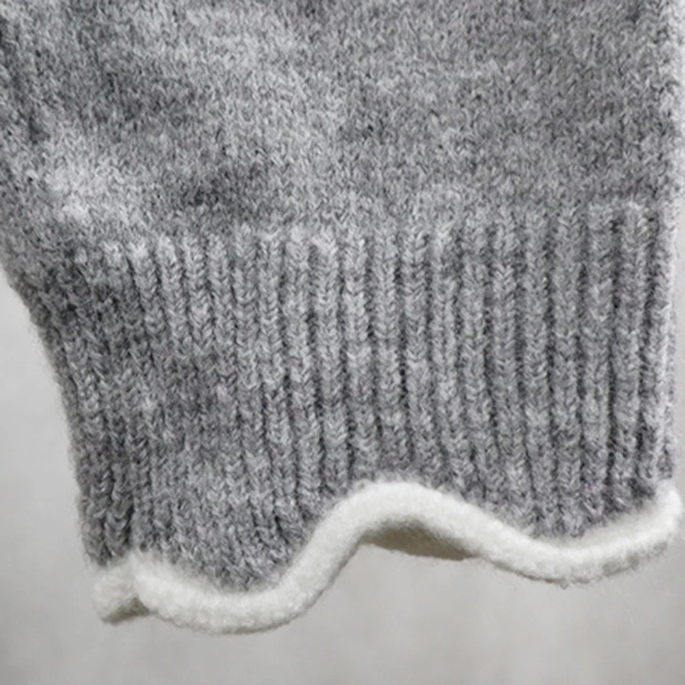 2019 свитер с длинным рукавом сплошной цвет v-образный вырез сексуальный свободный