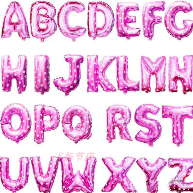 

16inch gold silver blue pink A-Z letter alphabet foil balloons wedding event christmas halloween festival birthday party B11-59