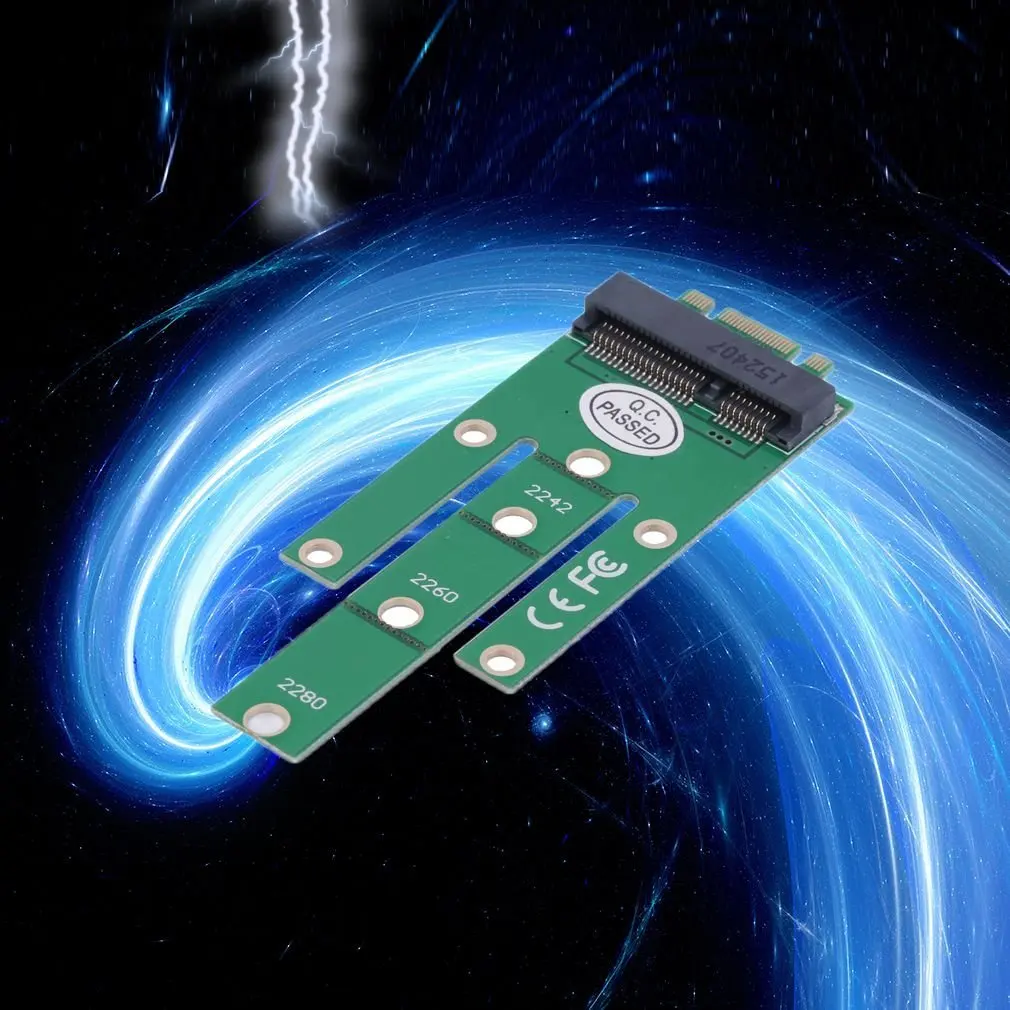 Зеленый NGFF M2 B SATA твердотельные диски на адаптер MSATA конвертер карта для Windows WinCE и