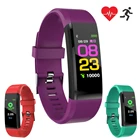 Смарт-браслет для мужчин и женщин, повседневные спортивные часы с цветным экраном, IP67, пульсометр, тонометр, шагомер, для Android и IOS