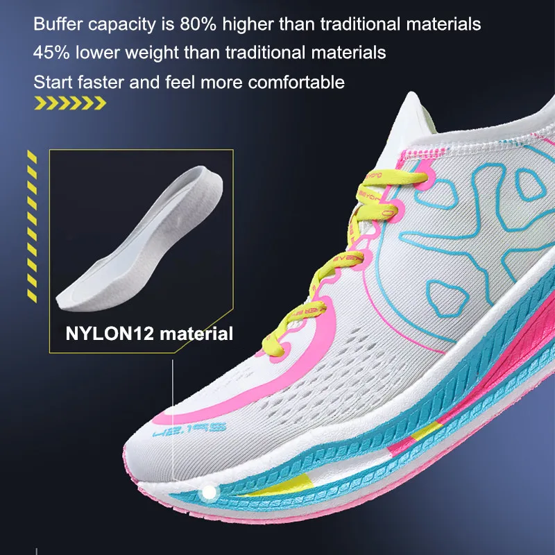 BMAI Running Shoes Marathon Sneakers for Men Cushioning Light Gym Trail Trainers Mens Luxury Designer Sport Male Tennis Shoes