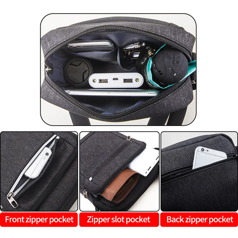 Деловая сумка мессенджер для мужчин водонепроницаемые сумки через плечо из