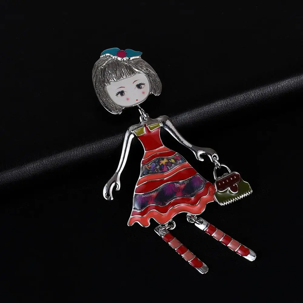 2019 Новое поступление персонализированный дизайн розовая кукла броши булавки для