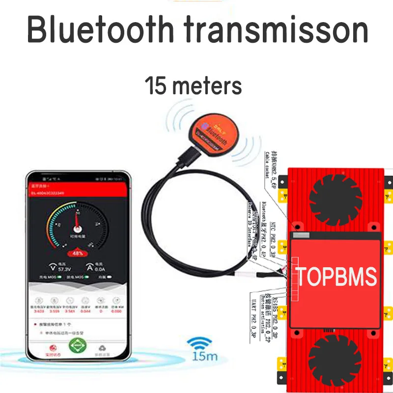 BMS 4S LiFePo4 300A 400A Bluetooth BalanceRS485 CANbus NTC UART вентилятор охлаждения для Lifepo4 Батарея 3 2 V 65