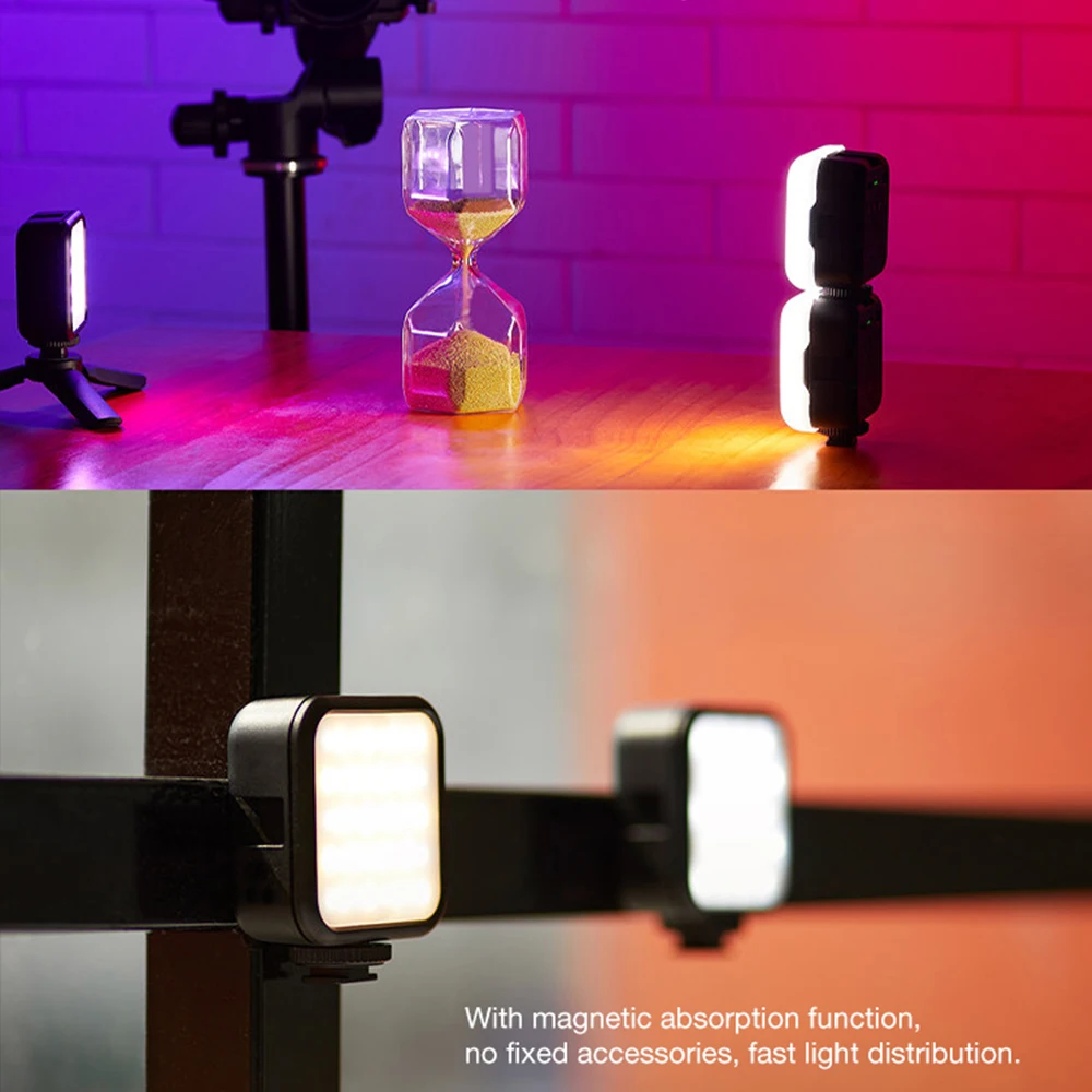 BEIYANG W64 RGB LED Video Light Conference Lighting Kit With Rechargeable Battery LED Laptop lamp Full Color For Remote Working