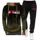 Спортивный костюм Toyota TRD, спортивный костюм из 2 предметов, толстовка с капюшоном и штаны, пуловер, пальто, спортивная одежда, весна-осень 2021