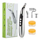 Электронный акупунктурный массажер 5 в 1 для шеи, спины и тела, лазерная Магнитная терапия, меридиан, ручка с энергией, снятие боли в гуаше