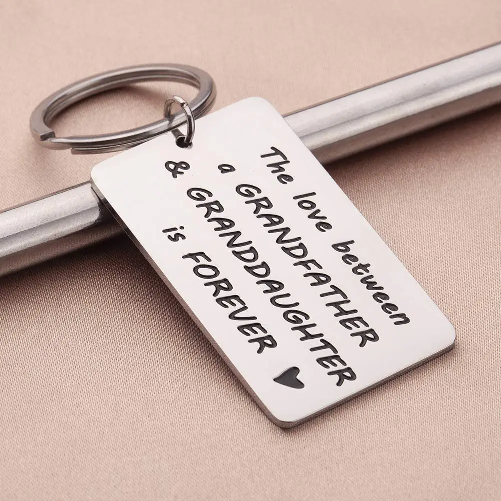 Брелок для ключей в виде дедушки подарок на день отца брелок с цитатой о любви от